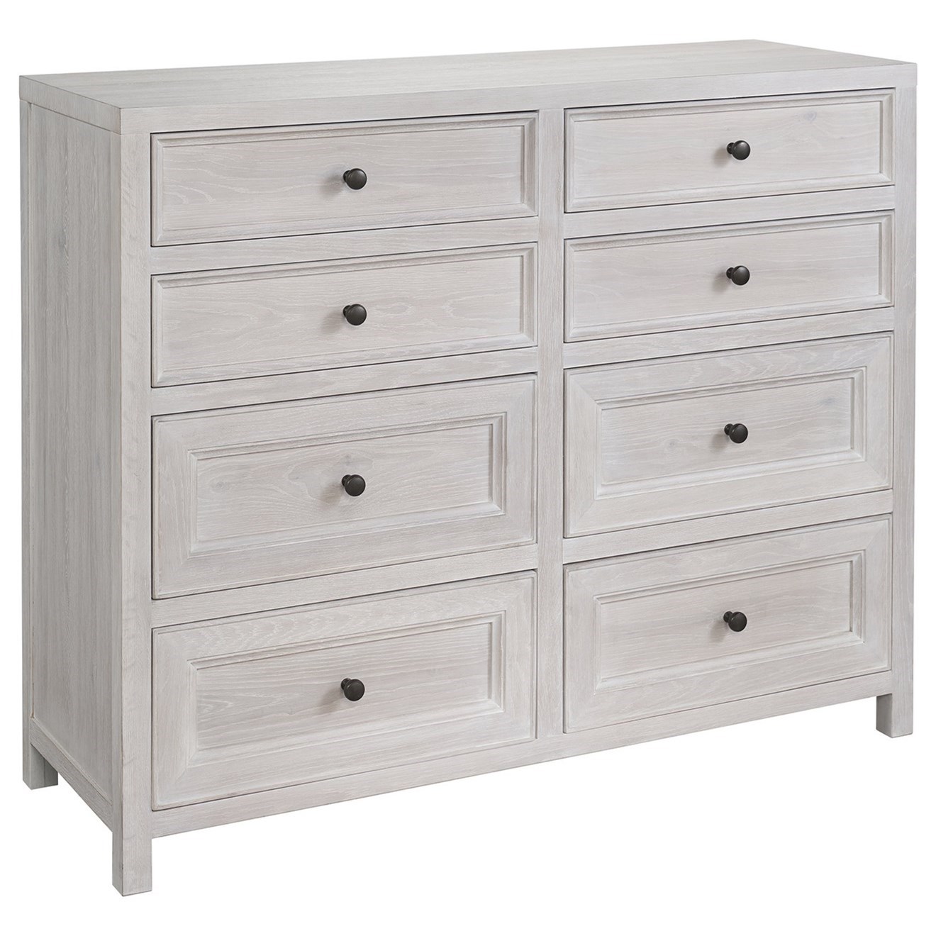 Universal Modern Farmhouse Relaxed Vintage Larson Dresser with 8